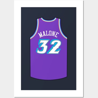 Karl Malone Utah Jersey Qiangy Posters and Art